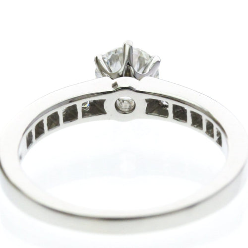 Bague 52 Tiffany & Co. - Bague solitaire en platine, diamant F/VS1 58 Facettes njbvo4rsid