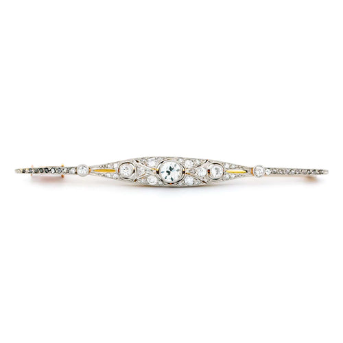 Broche Broche barre Art déco ornée de diamants 58 Facettes 76121C0F153B437E9E9194CC8655704C