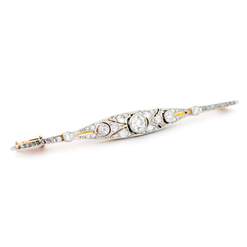 Broche Broche barre Art déco ornée de diamants 58 Facettes 76121C0F153B437E9E9194CC8655704C