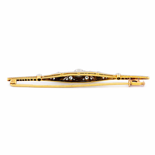 Broche Broche barre Art déco ornée de diamants 58 Facettes 76121C0F153B437E9E9194CC8655704C