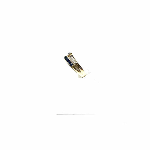 Bague Bague en or bicolore, saphirs et diamants 58 Facettes Z15B51777