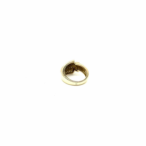 Bague Bague volume en or jaune et diamants 58 Facettes Z15B51788