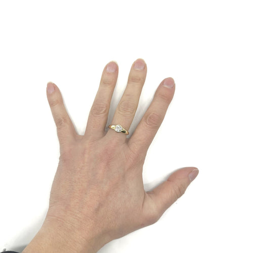 Bague Bague jonc en or jaune et diamants 58 Facettes Z15B51798