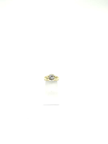 Bague Bague jonc en or jaune et diamants 58 Facettes Z15B51798