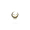 Broche Broche croissant en platine, or jaune et diamants 58 Facettes Z15B51752