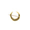 Broche Broche croissant en platine, or jaune et diamants 58 Facettes Z15B51752