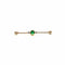 Broche Broche en or jaune 750, émeraude et diamants 58 Facettes Z1351861