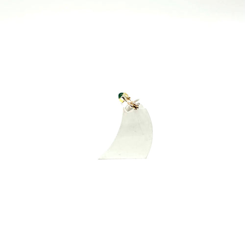 Broche Broche en or jaune 750, émeraude et diamants 58 Facettes Z1351861
