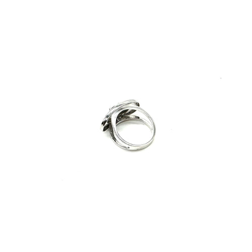 Bague 56 Bague en or blanc 750 avec saphir et diamants 58 Facettes Z15B51758