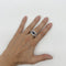 Bague 56 Bague en or blanc 750 avec saphir et diamants 58 Facettes Z15B51758