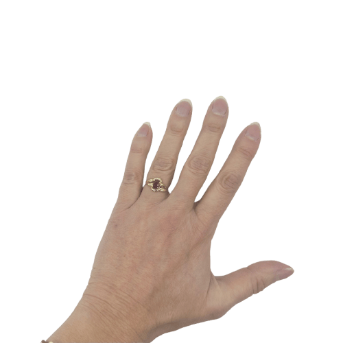 Bague Bague en or jaune et rubis 58 Facettes Z15B51782