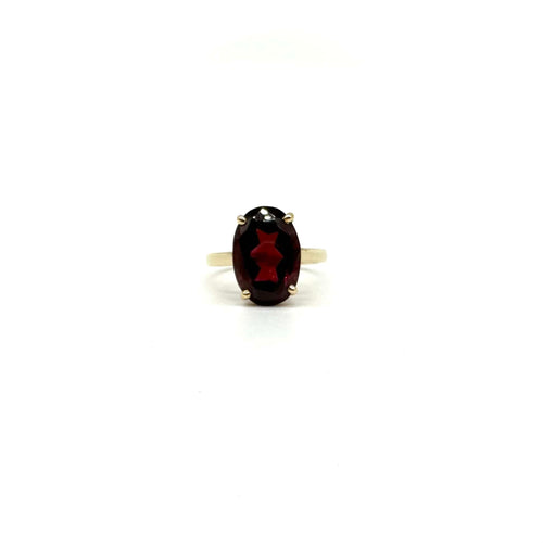 Bague Bague en or jaune et grenat 58 Facettes Z1351502