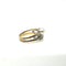 Bague 54 Bague toi et moi en or jaune 750 et platine, perle de culture et diamants 58 Facettes Z1351442