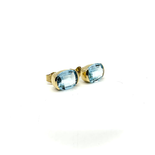Boucles d'oreilles Boucles d'oreilles en or jaune 750 ornées de topazes 58 Facettes Z15B51698
