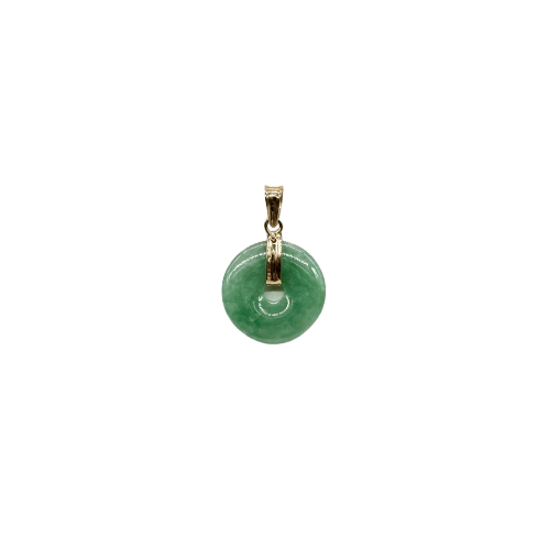 Pendentif Pendentif en or jaune et jade jadéite 58 Facettes Z15B51612