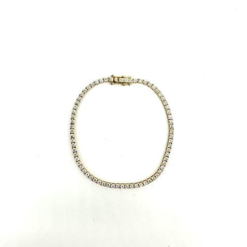 Bracelet Bracelet rivière de diamants en or jaune 58 Facettes Z1351818
