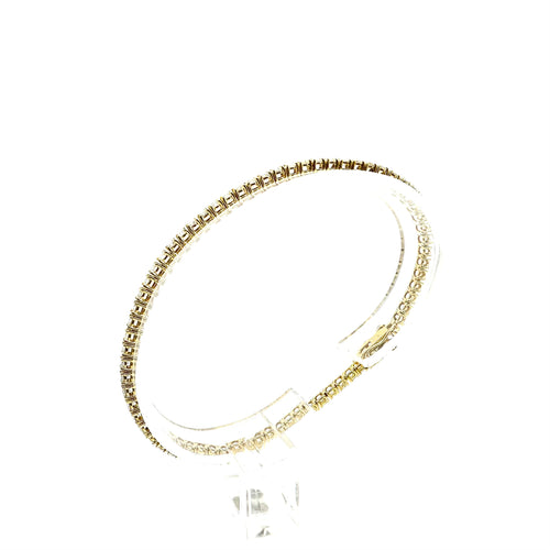 Bracelet Bracelet rivière de diamants en or jaune 58 Facettes Z1351818