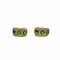 Boucles d'oreilles Boucles d'oreilles en or jaune 750, émeraudes et diamants 58 Facettes Z15B51643