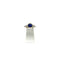 Bague 56 Bague saphir ovale et diamants en or bicolore 750 58 Facettes Z15B51763