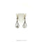 Boucles d'oreilles Boucles d'oreilles dormeuses en or bicolore 750 et diamants 58 Facettes Z15B51790