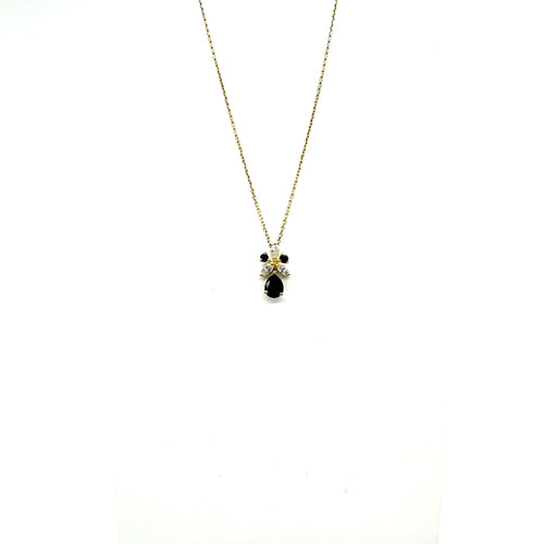Collier Pendentif - Chaîne en or jaune, saphirs et diamants 58 Facettes Z1351394-Z1351723