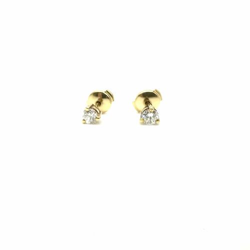 Boucles d'oreilles Boucles d'oreilles puces en or jaune 750 et diamants 58 Facettes Z15B51730