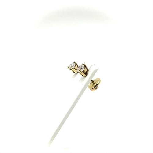 Boucles d'oreilles Boucles d'oreilles puces en or jaune 750 et diamants 58 Facettes Z15B51730