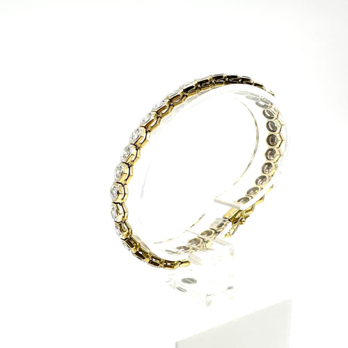 Bracelet Bracelet rivière en or jaune 750 et diamants 2,64 ct 58 Facettes Z15B51553