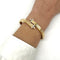 Bracelet Bracelet jonc ouvrant en or jaune 750 et diamants 58 Facettes Z1351789