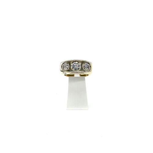 Bague 66 Chevalière - Bague en or jaune 750 et diamants 58 Facettes Z15B51744