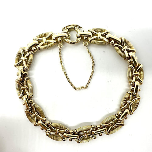 Bracelet Bracelet - Bracelet maille fantaisie en or jaune 58 Facettes Z1351598