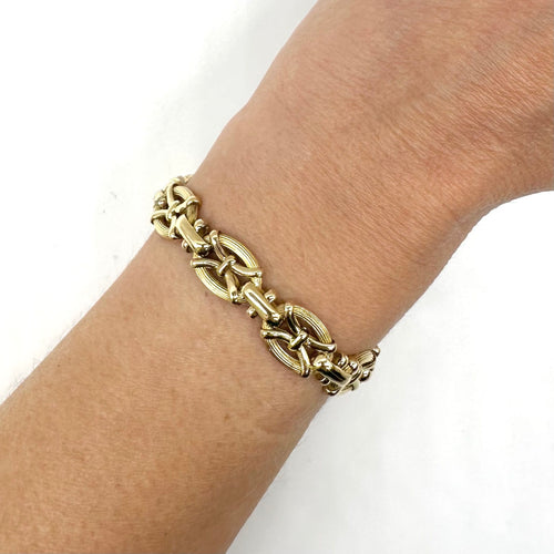 Bracelet Bracelet - Bracelet maille fantaisie en or jaune 58 Facettes Z1351598