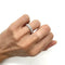 Bague 48 Alliance en or blanc 750 et diamants taille brillant 58 Facettes Z15B51677