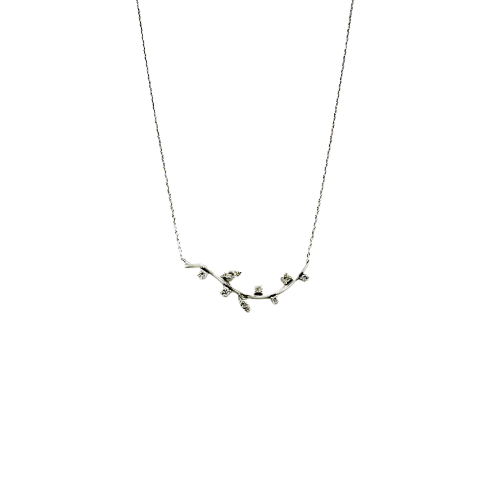 Collier Collier en or blanc et diamants 58 Facettes Z1351617