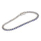 Bracelet Bracelet tennis en or blanc avec saphirs 58 Facettes G2883