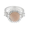 Bague Anello en or blanc avec corail et diamants 1,46 ct 58 Facettes G3569