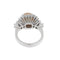 Bague Anello en or blanc avec corail et diamants 1,46 ct 58 Facettes G3569