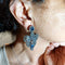 Boucles d'oreilles Orecchini en or jaune, argent, saphirs et diamants 58 Facettes G3576