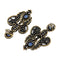 Boucles d'oreilles Orecchini en or jaune, argent, saphirs et diamants 58 Facettes G3576