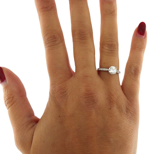 Bague Anello solitario - Bague en or blanc 750/1000 diamants 58 Facettes G3658