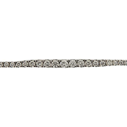 Collier Girocollo tennis en or blanc avec diamants 11,83 ct 58 Facettes G3801