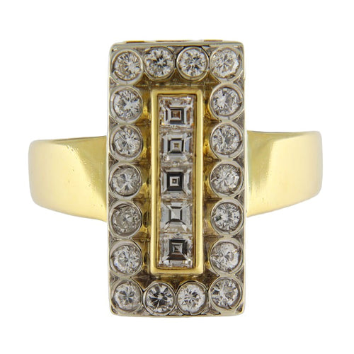 Bague Anello en or jaune avec diamants 0,93 ct 58 Facettes G3789