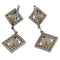 Boucles d'oreilles Orecchini pendenti en or blanc, diamants et perles 58 Facettes G3803
