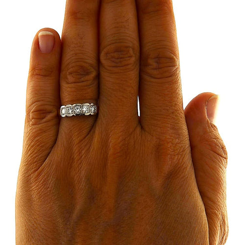 Bague Fedina - Bague en or jaune et blanc avec 5 diamants, 0,70 ct 58 Facettes G3839