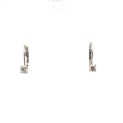 Boucles d'oreilles Gold Diamond Drop Earrings 58 Facettes UN0130