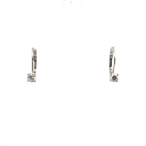Boucles d'oreilles Gold Diamond Drop Earrings 58 Facettes UN0130