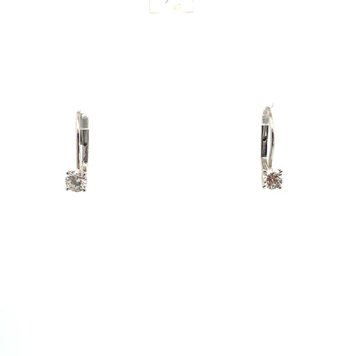 Boucles d'oreilles Gold Diamond Drop Earrings 58 Facettes UN0130