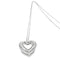 Collier Collier cœur en or blanc 14 carats et diamants 58 Facettes UN0058