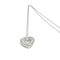 Collier Collier cœur en or blanc 14 carats et diamants 58 Facettes UN0058