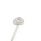 Collier Collier cœur en or blanc 14 carats et diamants 58 Facettes UN0058